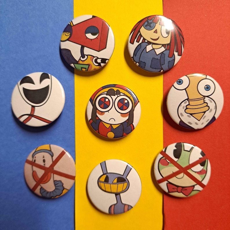 TADC Door Icon Pins - the Amazing Digital Circus 1.25" Pins - Etsy