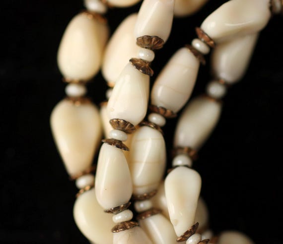 Vintage Signed Miriam Haskell Five Multi Strand G… - image 4