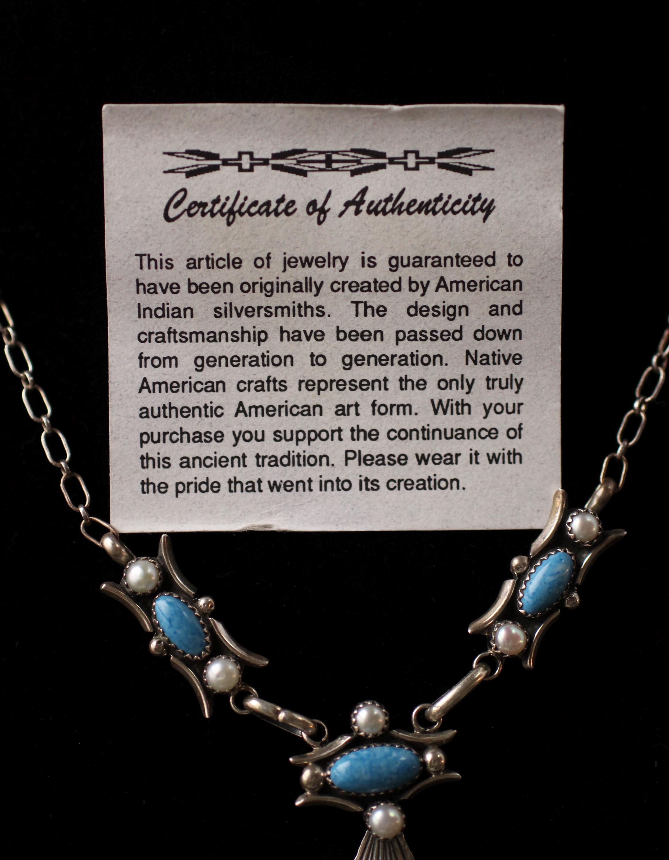 アクセサリー indian jewelry navajo necklace Estate Navajo Native American RB Sterling Silver Turquoise