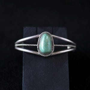 Vintage Old Pawn Navajo Sterling Silver Cuff Bracelet – Signed &quot;FRANK&quot;