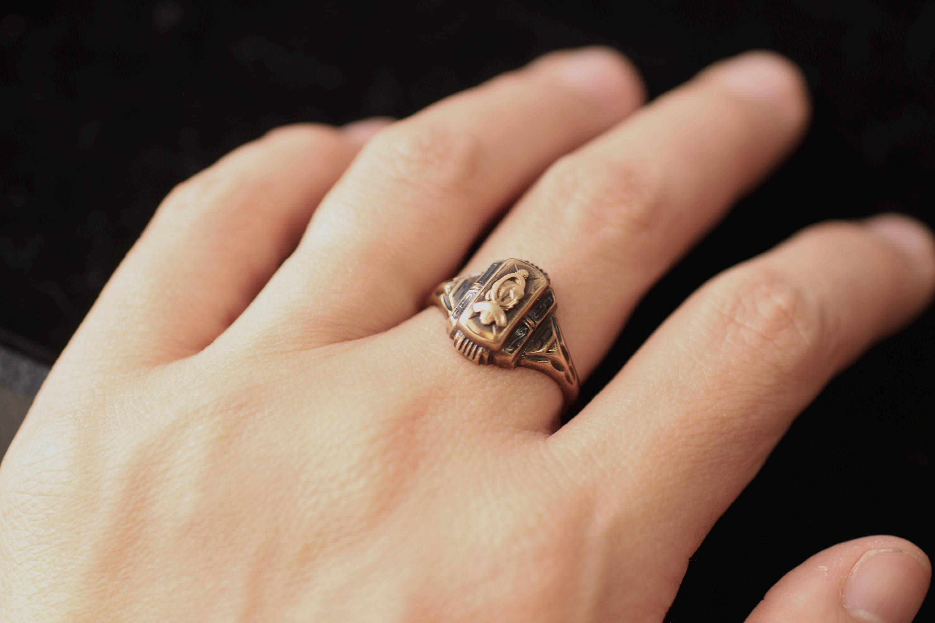 Vintage 1952 Josten 10K Gold Class Ring – Size 8.5 - Etsy