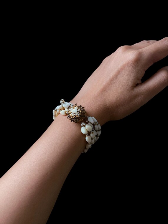 Vintage Signed Miriam Haskell Five Multi Strand G… - image 8