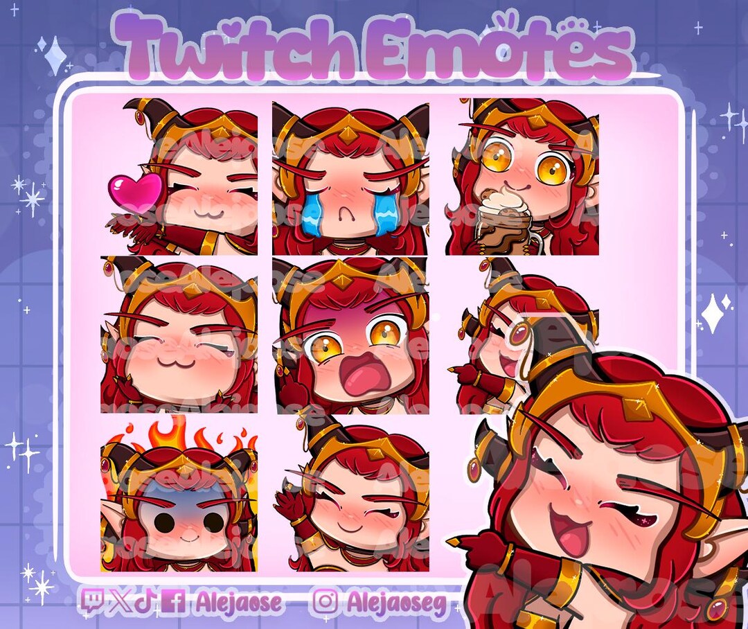 Alexstrasza World of Warcraft Emotes for Twitch/discord - Etsy