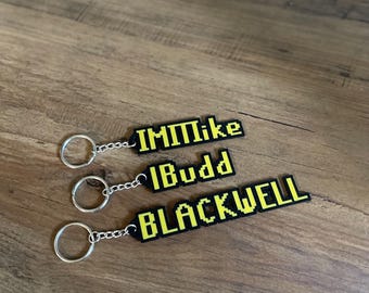 RuneScape Keychain | Custom OSRS Name Keychain | Old School RuneScape Gamer Gift | Video Game Keychain | Gift for Gamer