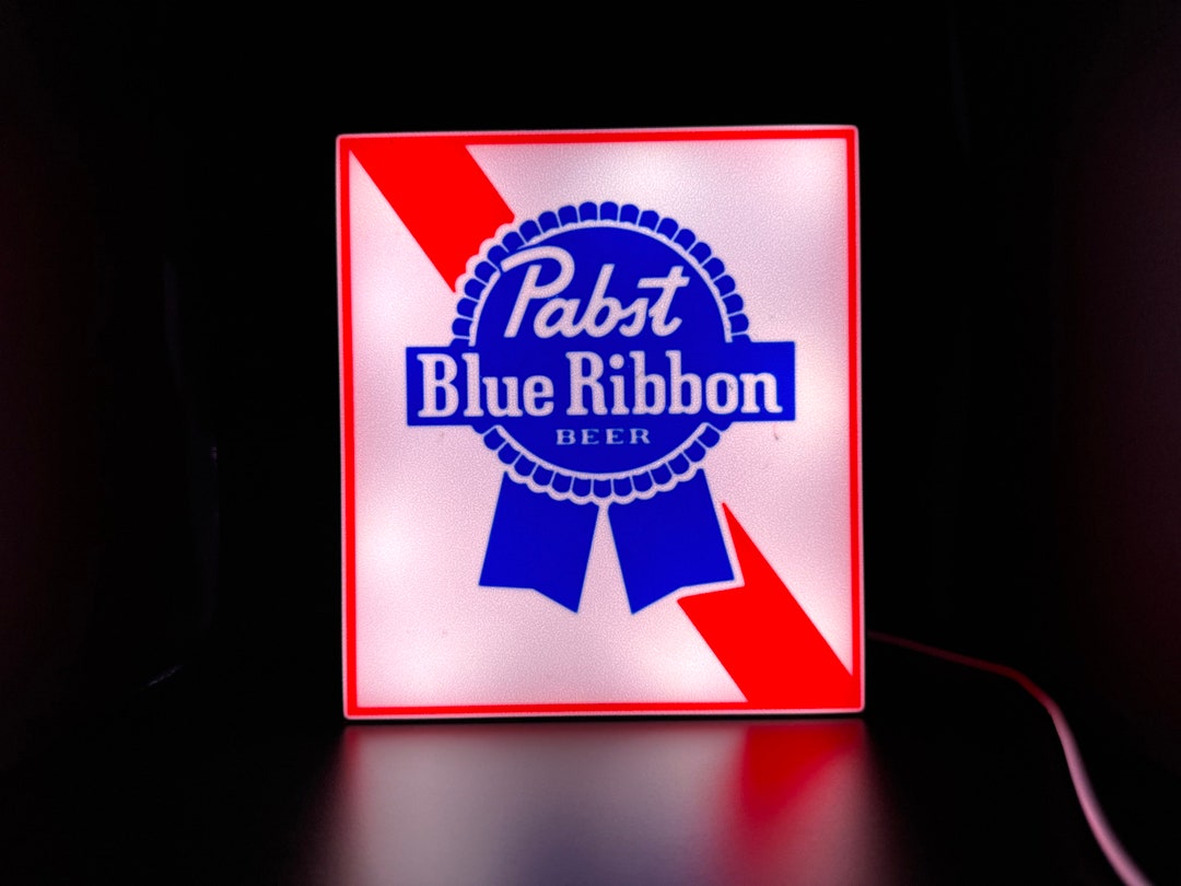 Pabst Blue Ribbon Beer LED Sign Wall Decor Beer Sign Bar Gift for Him