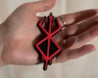 Berserk Keychain | Brand of Sacrifice | Custom Anime Keychain | Guts Griffith | Manga Gift | Gift for Anime Fan