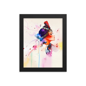 I am my own creation v2 framed poster