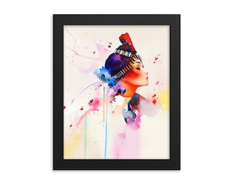 I am my own creation v2 framed poster