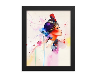 I am my own creation v2 framed poster