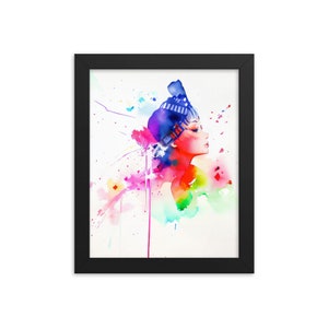 I am my own creation v1 framed poster