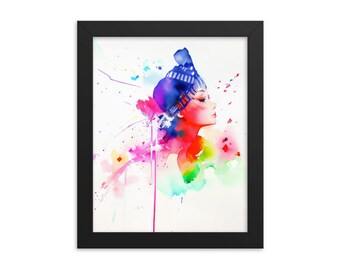 I am my own creation v1 framed poster