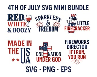 4th of July SVG Bundle, Patriotic Clipart (Digital Files)