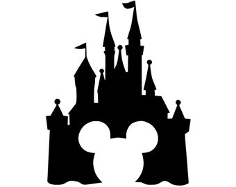Disneyland Castle Mickey SVG, PNG, Adobe Illustrator (Digital Download)