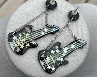 Guitar Dangle Earrings