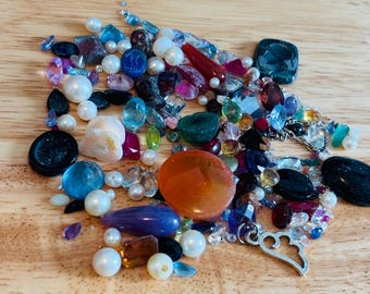 Faceted Gemstone Mix Lot, Assorted Shapes, Jewelry Making Supplies