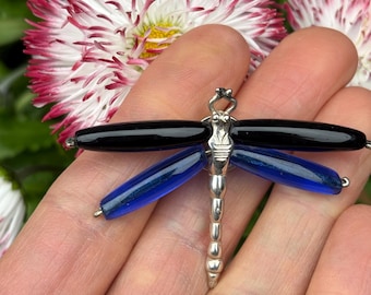 Vintage Silver Dragonfly Brooch Pin