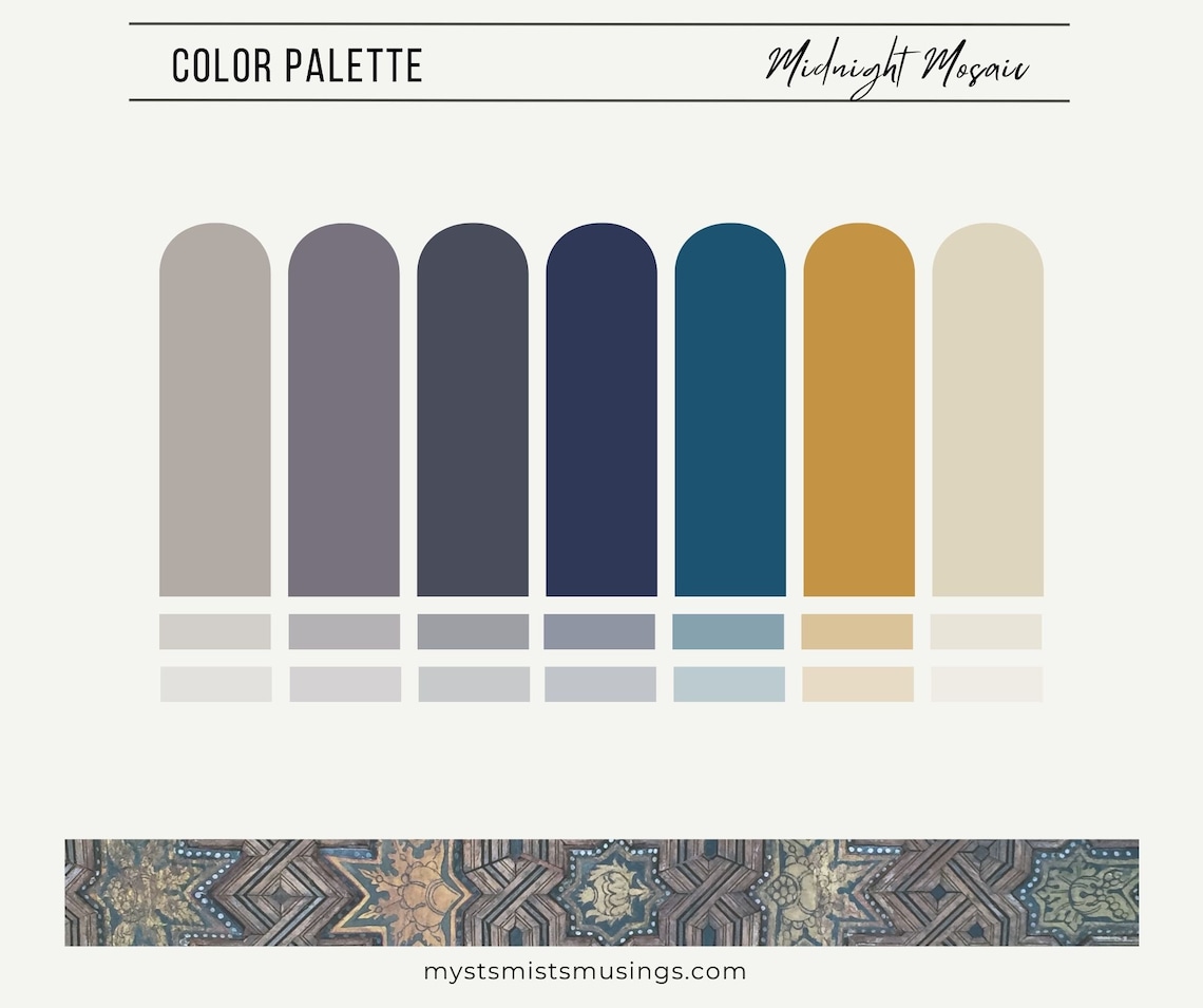 Color Palette | Midnight Mosaic | Hex Codes | Branding | Web Design ...