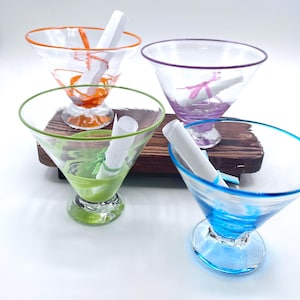Hand Blown Martini Glasses | Made in Rhode Island.