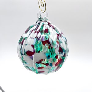 Hand Blown Glass Holiday Ornament – Unique Christmas Tree Decoration