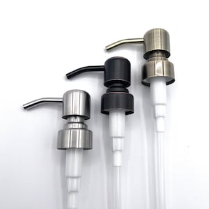 Replacement Soap Pump – Nickel, Brass, Bronze – Make Your Own Dispenser.