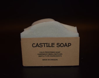 Handmade Castile Soap - 100% Olive Oil with French Clay