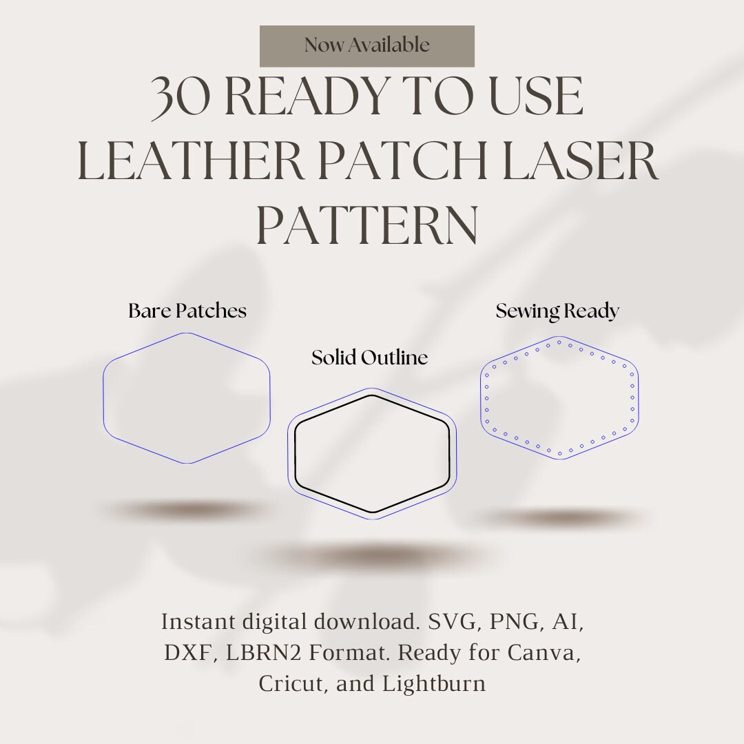 Leather Patch SVG Leather Patch Template Custom Leather Patch Hat Leather Patch SVG Leather Patch Template Custom Leather Patch Hat