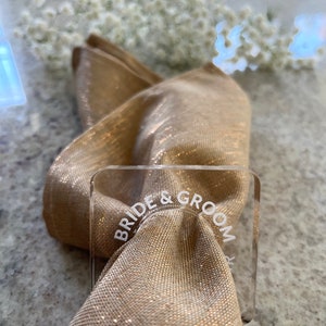 Personalized Acrylic Napkin Ring