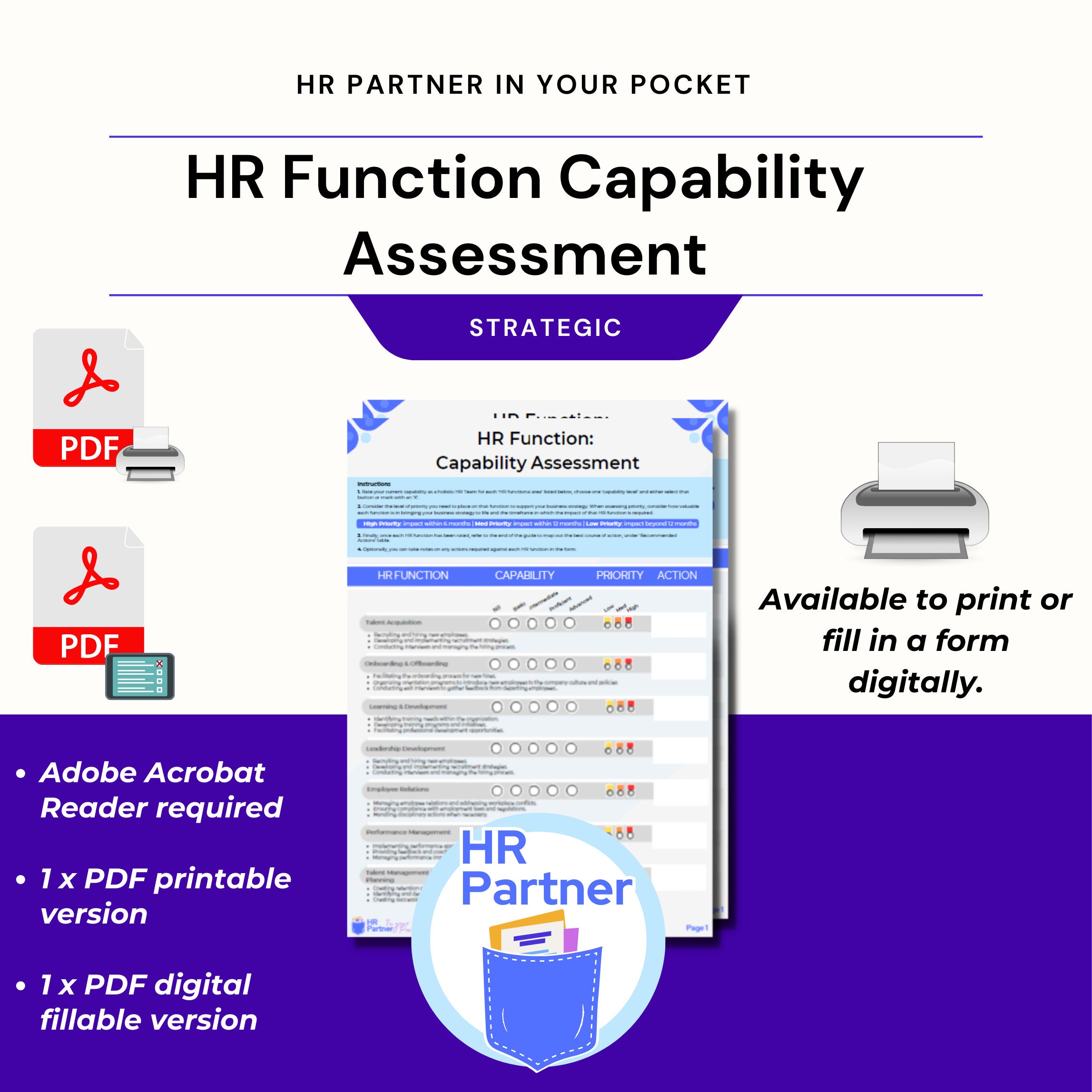 Human Resources Templates | HR Function Capability Assessment ...