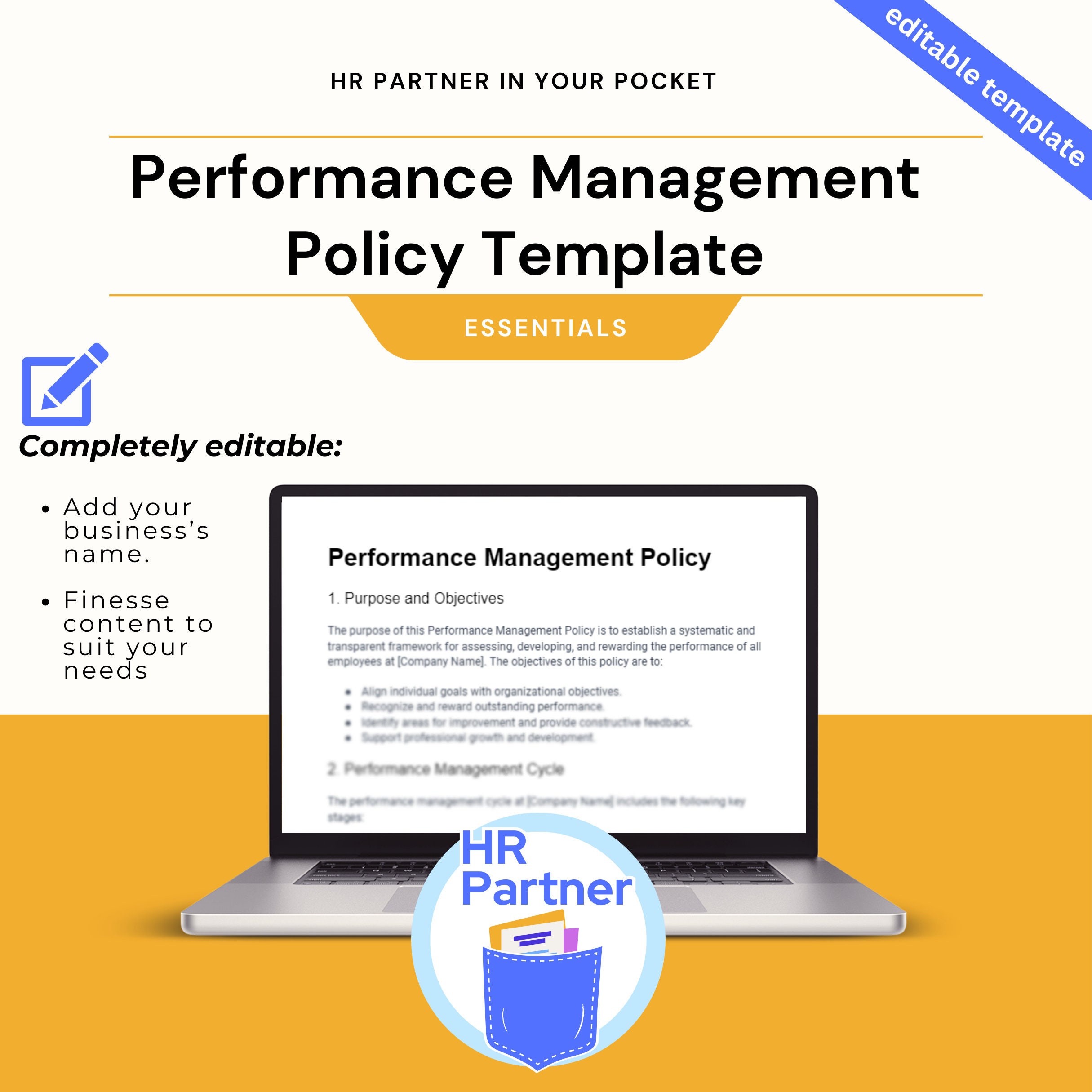 Human Resources Templates | Performance Management Policy Template ...