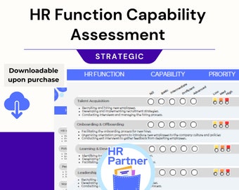 Human Resources Templates | HR Function Capability Assessment | Strategic HR Planning | Business Template