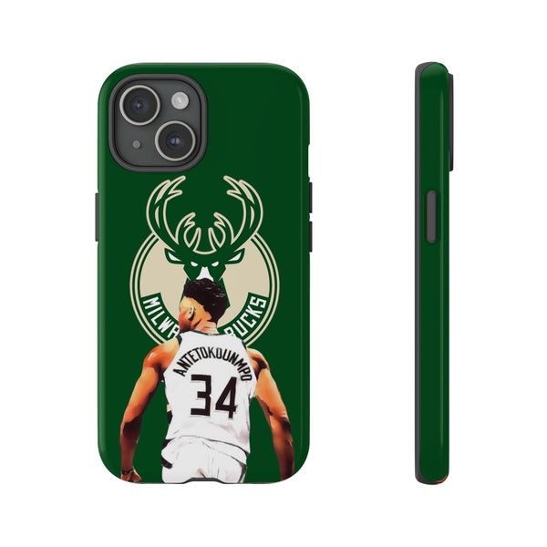 Phone case Giannis Antetokounmpo phone case Milwaukee bucks phone case for him phone case for fan phone case for gift for him