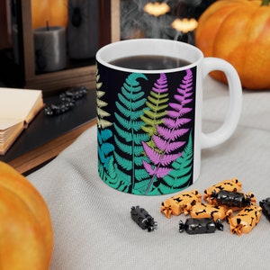 Mug en céramique, MUG FLEURS DE FERN