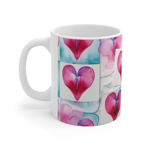 Keramisk mugg 340 ml BLEEDING HEART-MUGG tekopp kanna sejdel bägare stein kanna smuts lera javabryggning kopp te juice jitter juice morgonryck