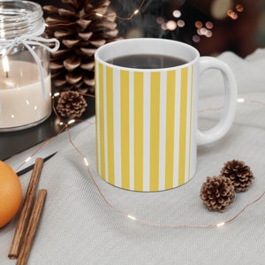 Weiße Keramiktasse, 325 ml, gestreift, Kaffeetasse, Teetasse, Krug, Krug, Seidel-Becher, Krug, Krug, Schmutz, Schlamm, Java, Gebräu, Tasse, Go-Saft, Jitter-Saft