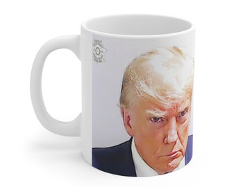 Keramik-Tasse 11 Unzen MUG SHOT POTUS Teetasse Tasse Bierkrug Seidel Becher Becher Schmutz Schlamm Java brew cuppa go Saft Zittersaft Morgenruck