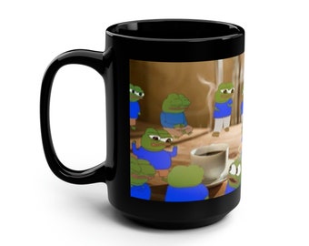 Black Mug, 15oz PEPE COFFEE MUGS