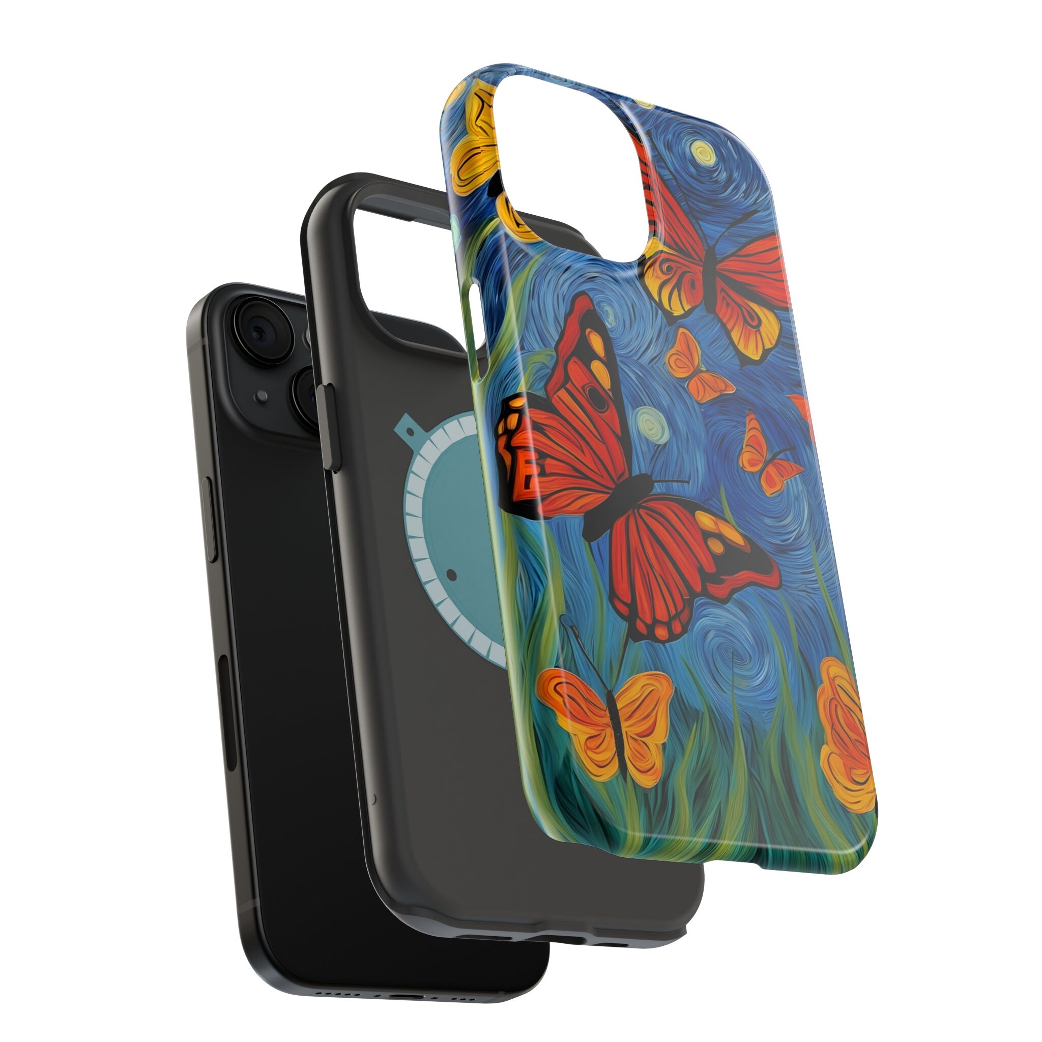 BUTTERFLY VAN GOGH Phone Wrapper Cover Cell Coating Coverture Jacket ...