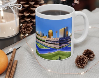 Ceramic Mug 11oz BASEBALL SPORTS MUG tea cup flagon tankard seidel beaker stein pot dirt mud java brew cuppa go juice jitter juice morning