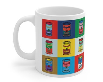 Ceramic Mug 11oz SOUP ART MUG tea cup flagon tankard seidel beaker stein pot dirt mud java brew cuppa go juice jitter juice morning jolt