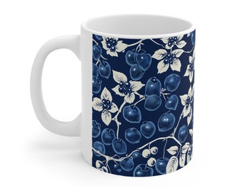 Keramikbecher 11 Unzen BLUEBERRY Kaffeebecher Handy-Wrapper-Abdeckung Handy-Beschichtung Coverture Jacke Rüstung Panoply Shell Fellummantelung Umhüllung