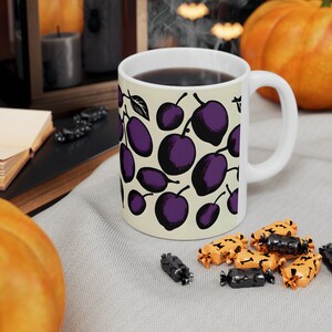 Keramisk mugg, 340 ml plommonkaffemugg tekopp kanna sejdel bägare stein kanna smuts lera java brygg kopp te juice jitter juice morgonryck