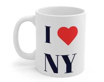 Becher 11 Unzen LOVE NY MUG Teetasse Tasse Bierkrug Seidel Becher Bierkrug Dirt Schlamm Java brew cuppa go Saft Zittersaft Morgenruck