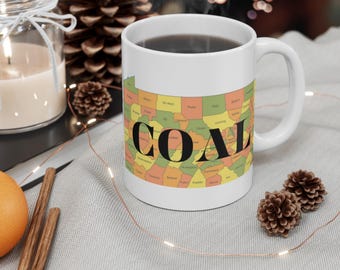 Mug 11oz PA COAL MUG tea cup flagon tankard seidel beaker stein pot dirt mud java brew cuppa go juice jitter juice morning jolt 