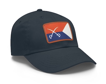 Dad Hat with Leather Patch (Rectangle) CUSTER 7TH HAT
