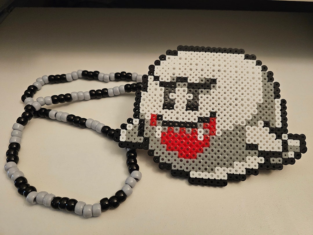 Boo Pacifier Mario BACK in STOCK Boo LED Pacifier From Mario Kandi Perler Necklace - Etsy