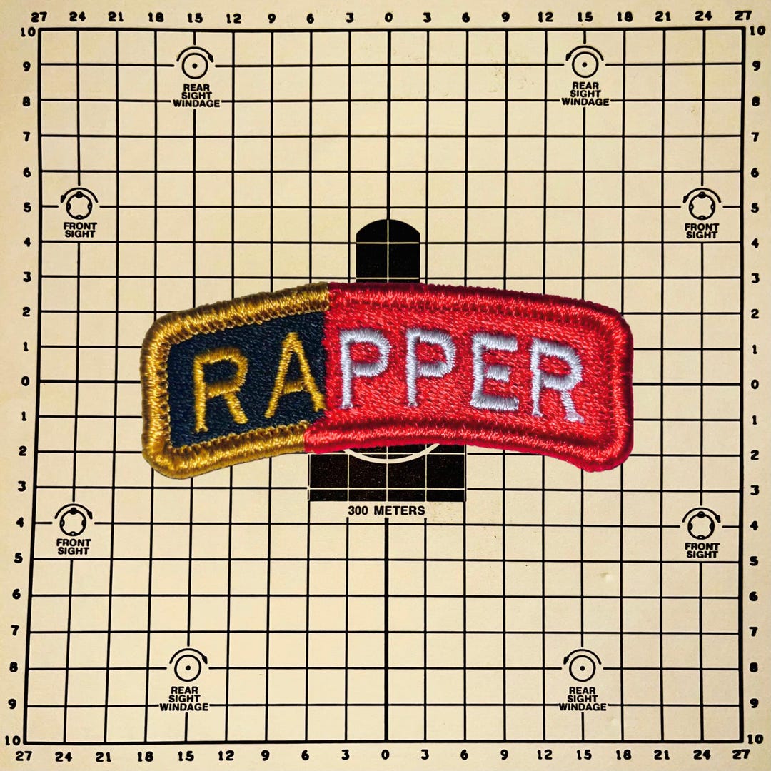 Rapper Tab, Colored Patch - Etsy