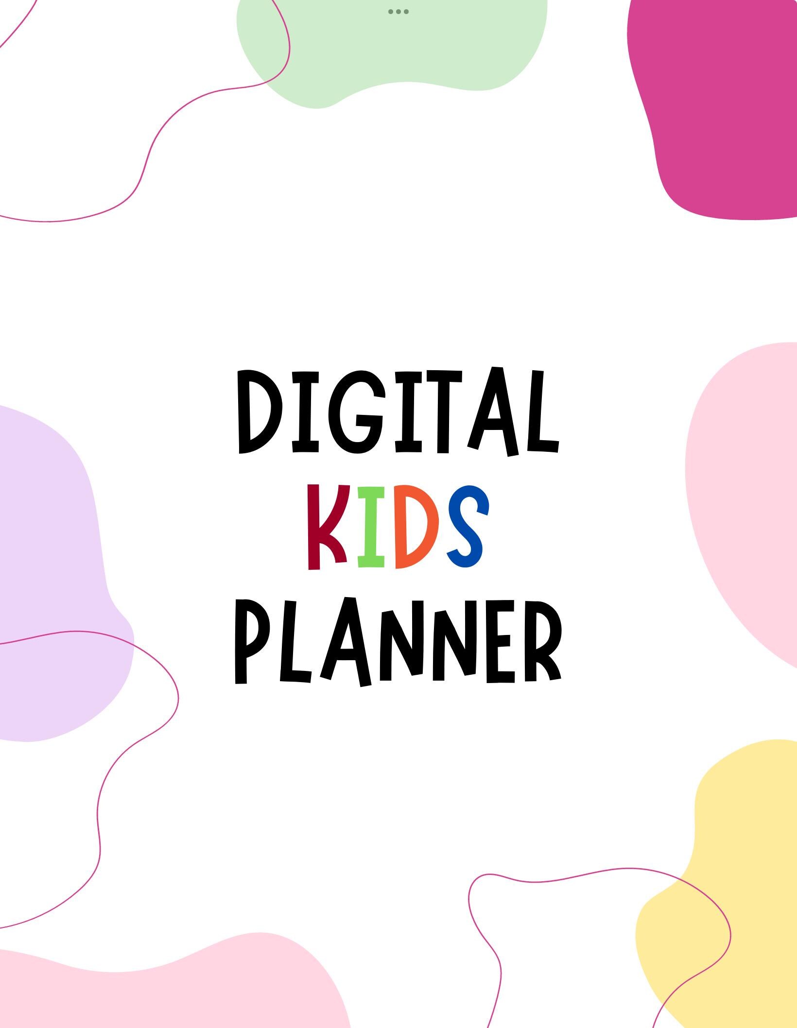 Kids Daily Planner | Printable & Editable | Fun Productivity Tool for ...