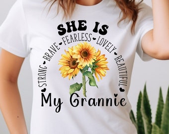 My Grannie T-Shirt - Empowering Tee,  Granny Tshirt, Gift For Grandma, Tribute Shirt, Grandma Apparel, Lovely Granny T-shirt, Grandkids Gift