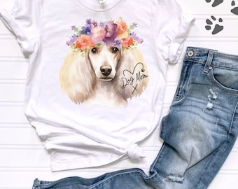 Camiseta de mamá perruna, regalo para amantes de los perros, regalo para mamá perruna, idea de regalo para el día de la madre, camiseta para mamá, mamá peluda, camiseta para mamá perruna para mujer