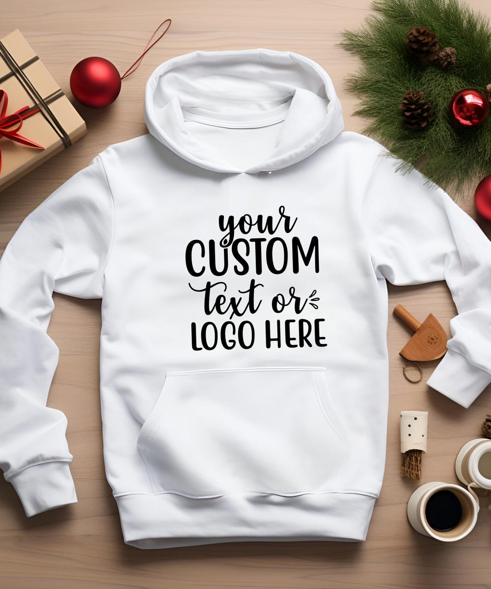 Personalized Unisex Hoodies | Custom Logo Hoodie | Your Slogan Hoodie | Personalized Gift | Company Logo Sweatshirt | Sports Team Logo Hoodie